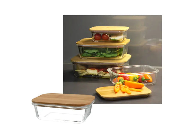 Eco-Chic 0.4L Bamboo Lid Storage Container – Compact & Sustainable TK Gruppe® Grosshandel 