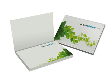Eco PowerStikkies: Recycling-Haftnotizen im Kartonumschlag, 100 x 70 mm - Umweltfreundlich TK Gruppe® Grosshandel 