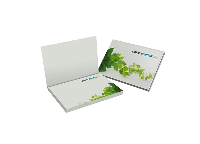 Eco PowerStikkies: Recycling-Haftnotizen im Kartonumschlag, 100 x 70 mm - Umweltfreundlich TK Gruppe® Grosshandel 