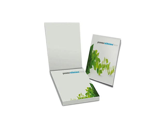 Eco PowerStikkies: Recycling-Haftnotizen im Kartonumschlag, 50 x 70 mm - Umweltfreundlich TK Gruppe® Grosshandel 
