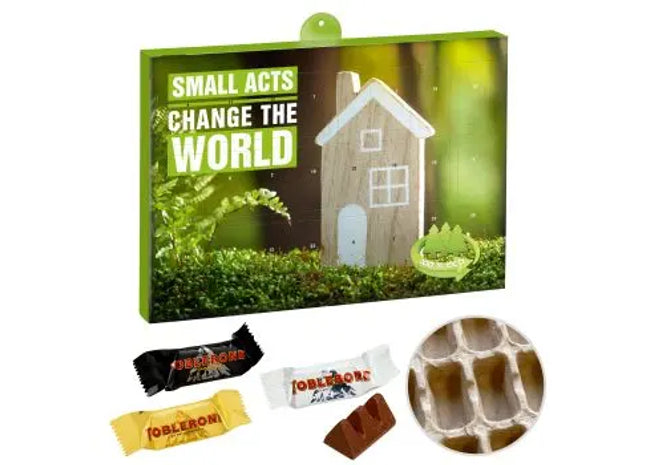 Eco Premium Adventskalender mit Toblerone Mini Mix & Personalisiertem Druck – Festlich & Umweltfreundlich TK Gruppe® Grosshandel 