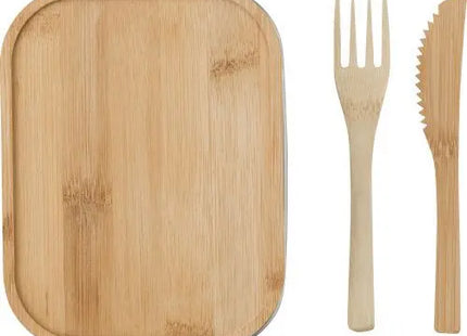Edelstahl Brotdose Esme - Braun Robust & Stilvoll Umweltfreundliche Mahlzeitenaufbewahrung TK Gruppe® Grosshandel 
