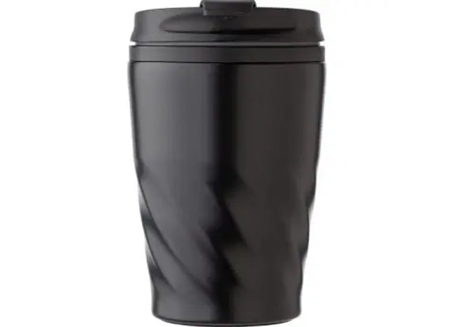 Edelstahl Kaffeebecher Rida 325 ml - Tiefschwarz - Moderner Trinkbecher TK Gruppe® Grosshandel 