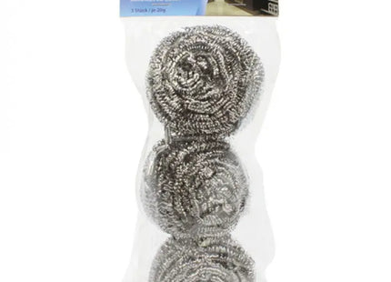 Edelstahl Topfreiniger, 3er-Pack, 20g - Kräftige Scheuerschwämme in Beute TK Gruppe® Grosshandel 
