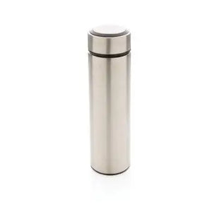 Edelstahl-Vakuumflasche mit gebürstetem Metalldeckel, 500 ml - Silber TK Gruppe® Grosshandel 