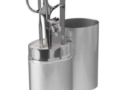 Edles Manikürset Tamar im silbernen Metallgehäuse - Kompakt & Elegant TK Gruppe® Grosshandel 