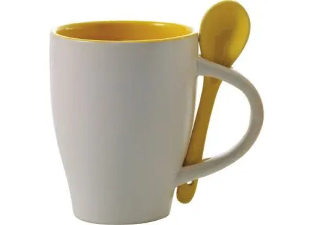 Eduardo Keramikbecher in Sonnengelb, Modernes Design, 350ml TK Gruppe® Grosshandel 