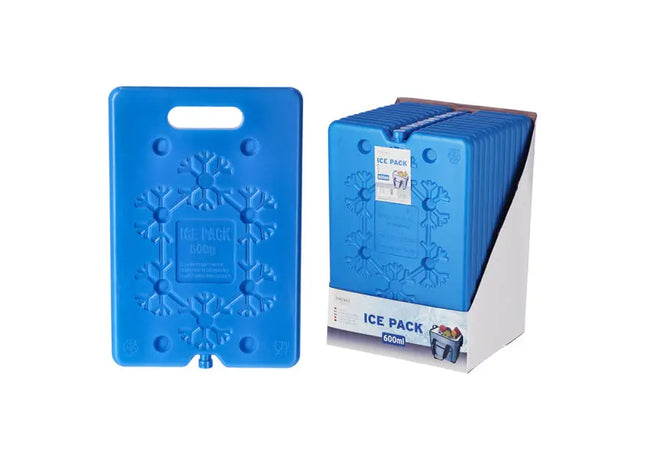 Effizienter Kühlakku 600ml, Set mit 12 Stück, praktisches Display, Maße ca. 20x30cm TK Gruppe® Grosshandel 