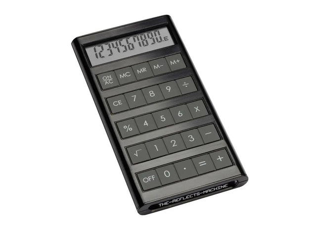 Effizienter Solartaschenrechner REEVES-MACHINE - Kompakter Solar-Rechner in Schwarz TK Gruppe® Grosshandel 