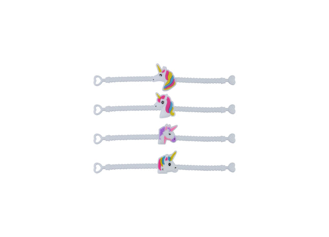Einhorn-Armband, 19 cm, weiß, 8 verschiedene Designs – bezauberndes Accessoire für Kinder TK Gruppe® Grosshandel 