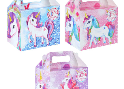 Einhorn Lunchbox 14L x 9,5B x 12H cm | Kinder Brotzeitbox Mit Motiv TK Gruppe® Grosshandel 