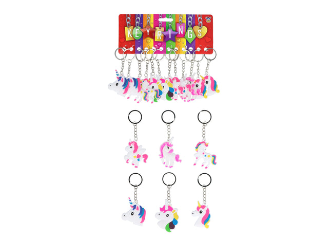 Einhorn-Minifiguren, 5 cm, Set mit 6 verschiedenen Designs – zauberhafte Dekoration und Geschenke TK Gruppe® Grosshandel 