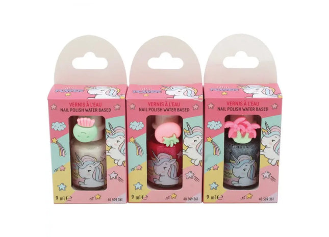 Einhorn Nagellack Set, Wasserbasis, 9ml, 3 Farben TK Gruppe® Grosshandel 