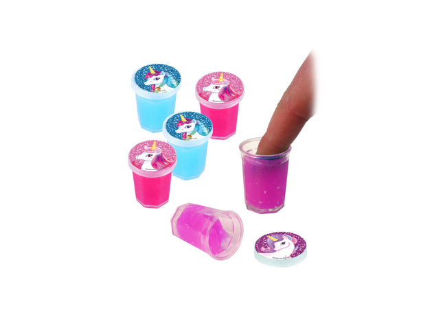 Einhorn Slime Tube 10g - 3x3,8 cm, 3 verschiedene Farben, Packung mit 3 Stück TK Gruppe® Grosshandel 