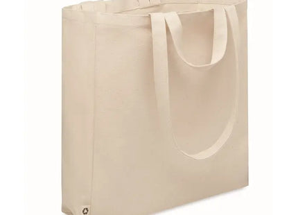 Einkaufstasche Polycotton GAVE - beige, robuste und stilvolle Tragetasche für den täglichen Gebrauch TK Gruppe® Grosshandel 