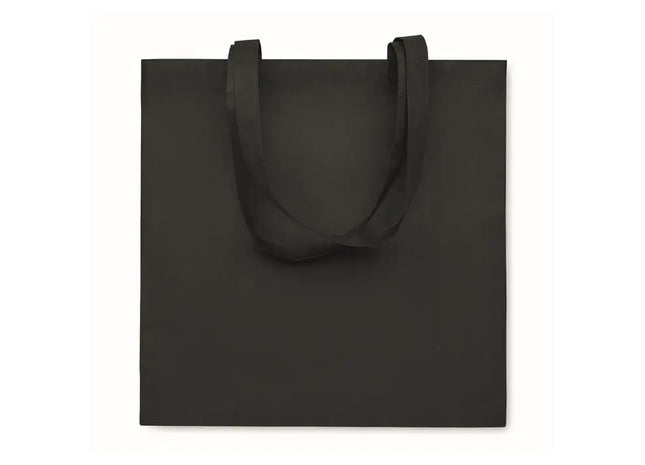 Einkaufstasche RPET KAIMANI - schwarz, umweltfreundliche und stylische Tragetasche aus recyceltem Material TK Gruppe® Grosshandel 