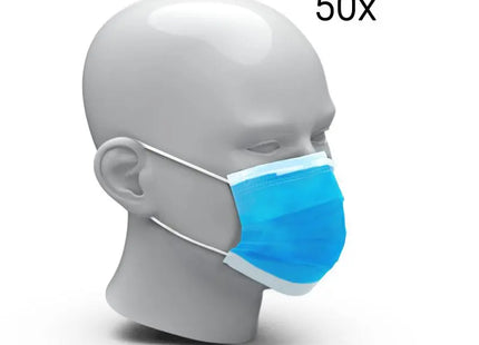 Einweg-Gesichtsmasken 50er Set - Hellblau – Praktisch & Hygienisch TK Gruppe® Grosshandel 