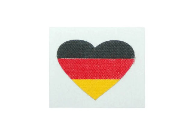 Einzeln Fantape Herz Deutschland – Zeige Einzelherz in Nationalfarben TK Gruppe® Grosshandel 