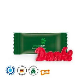 Einzeln verpacktes Fruchtgummi Danke – Ihre Danksagung TK Gruppe® Grosshandel 