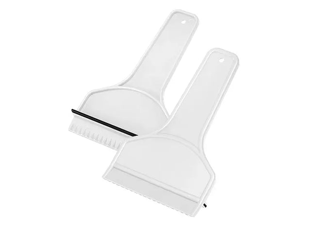 Eiskratzer Omega - Weiß - Effektiver Schneekratzer für Autos - Langlebig und Ergonomisch TK Gruppe® Grosshandel 