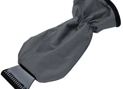 Eiskratzer mit Handschuh - Anthrazit - Wärmender Schneekratzer für Autos - Winterzubehör TK Gruppe® Grosshandel 