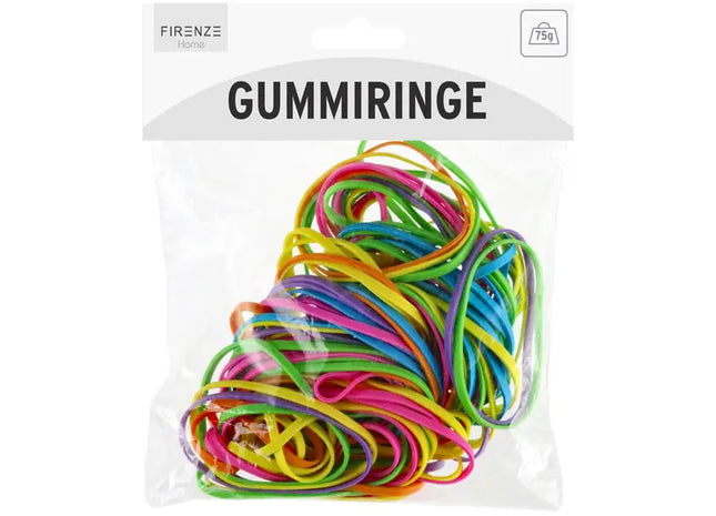 Elastische Gummiringe, farbenfroh, ca. 75g – Praktisch, vielseitig und robust für jeden Gebrauch TK Gruppe® Grosshandel 
