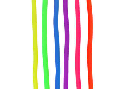 Elastisches Nudelspielzeug, 24 cm, 6 verschiedene Farben - Dehnbares Spielzeug für Kinder TK Gruppe® Grosshandel 