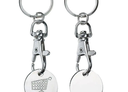Elegance Chip-Schlüsselanhänger in Silber - Stilvoll & Praktisch TK Gruppe® Grosshandel 