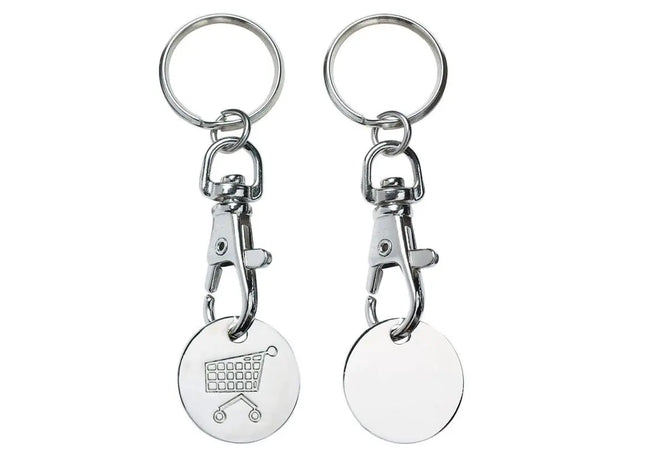 Elegance Chip-Schlüsselanhänger in Silber - Stilvoll & Praktisch TK Gruppe® Grosshandel 