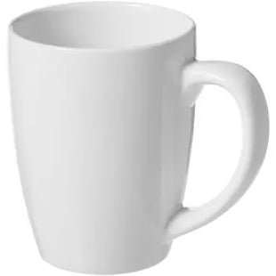 Elegante 350ml Bogota Keramiktasse - weiß Stilvolle Tasse für Kaffee, Tee & heiße Getränke TK Gruppe® Grosshandel 