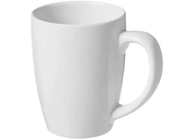 Elegante 350ml Bogota Keramiktasse - weiß Stilvolle Tasse für Kaffee, Tee & heiße Getränke TK Gruppe® Grosshandel 