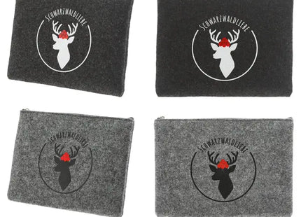 Elegante Filztasche - Schwarzwaldliebe Design | 2er Set | Nachhaltig & Robust TK Gruppe® Grosshandel 
