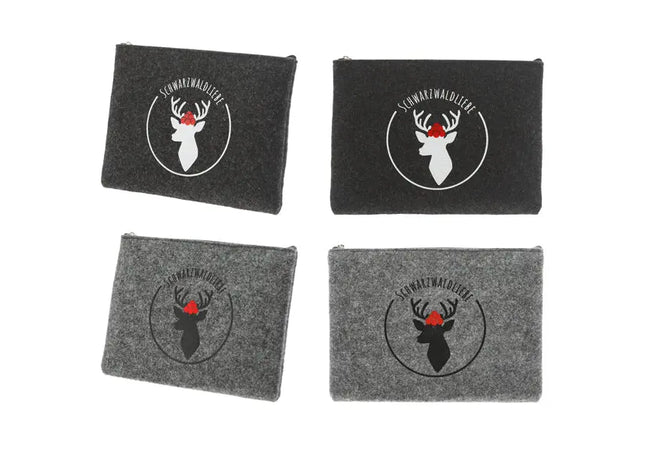Elegante Filztasche - Schwarzwaldliebe Design | 2er Set | Nachhaltig & Robust TK Gruppe® Grosshandel 