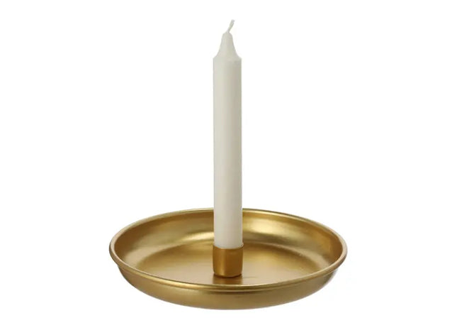 Elegante Goldene Dekoschale mit Kerzenständer, L, Durchmesser 18,5 cm TK Gruppe® Grosshandel 
