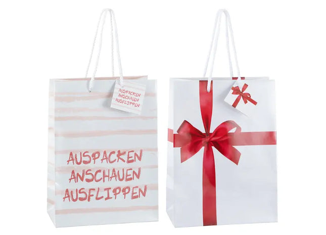 Elegante Große Geschenktüten, 2er-Set, 32cm – Ideal für Jeden Anlass TK Gruppe® Grosshandel 