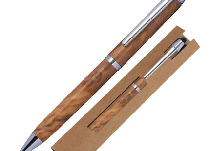 Elegante Holz Kugelschreiber mit Touchfunktion - Erfurt Beige - Hochwertige Stifte für Büro und Alltag TK Gruppe® Grosshandel 