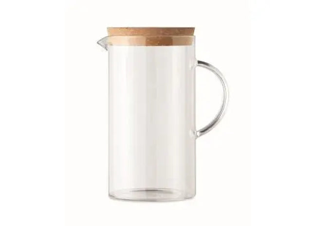 Elegante Karaffe Borosilikatglas 1000ml OSNA BOLD - Transparente hitzebeständige Wasserkaraffe TK Gruppe® Grosshandel 