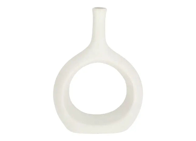 Elegante Keramikvase, 23cm Hoch, Stilvolles Dekorelement für Zuhause und Büro TK Gruppe® Grosshandel 