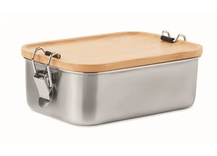 Elegante Lunchbox Edelstahl SONABOX - Holzdesign - Stilvoll, Robust und Umweltfreundlich TK Gruppe® Grosshandel 