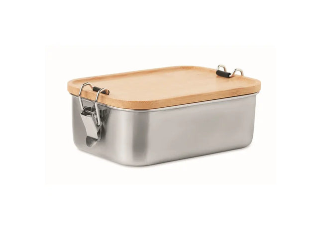 Elegante Lunchbox Edelstahl SONABOX - Holzdesign - Stilvoll, Robust und Umweltfreundlich TK Gruppe® Grosshandel 