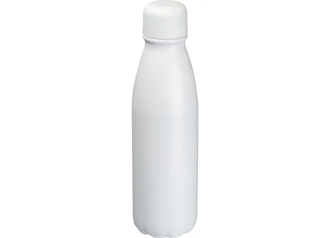 Elegante Metall-Trinkflasche, 600ml, Schneeweiß TK Gruppe® Grosshandel 