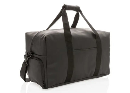 Elegante PU-Leder Wochenendtasche, 40L, Tiefschwarz TK Gruppe® Grosshandel 