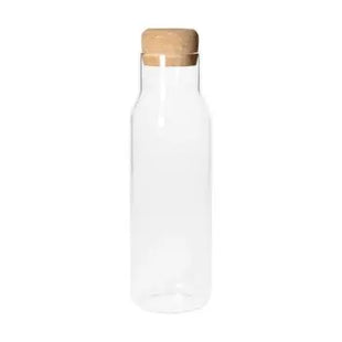 Elegante Pour Glaskaraffe 1,1 Liter - Klar mit natürlichen Details TK Gruppe® Grosshandel 