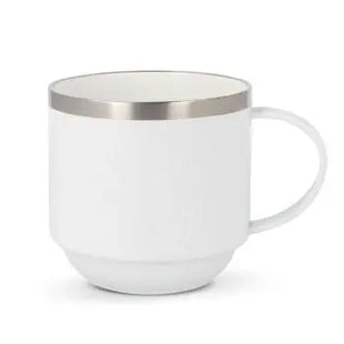Elegante Tasse Tigris 300 ml - Weiß Stilvoller und praktischer Trinkgenuss für jeden Tag TK Gruppe® Grosshandel 