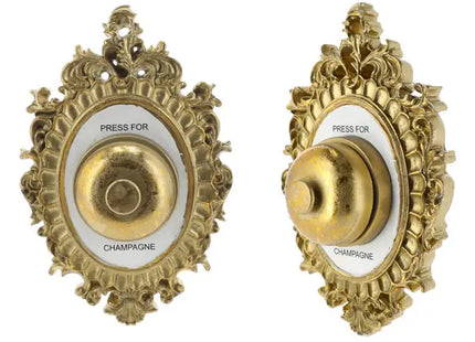 Elegante Wanddekoration Glocke in Gold-Champagner, 22 cm Höhe TK Gruppe® Grosshandel 