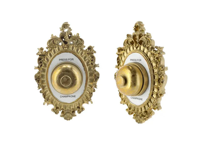 Elegante Wanddekoration Glocke in Gold-Champagner, 22 cm Höhe TK Gruppe® Grosshandel 