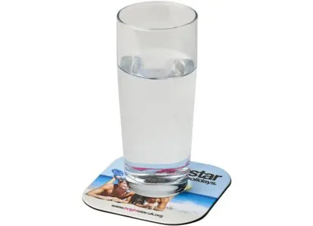 Eleganter Brite-Mat quadratischer Untersetzer - Schwarz, Rutschfeste Tischunterlage TK Gruppe® Grosshandel 