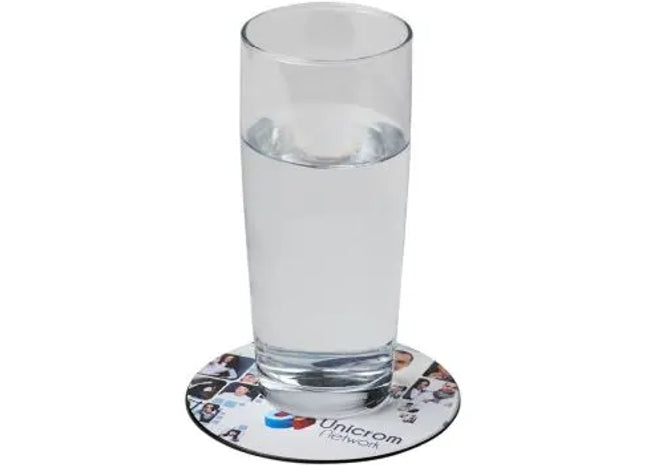 Eleganter Brite-Mat runder Untersetzer - Schwarz, Umweltfreundliche Tischunterlage TK Gruppe® Grosshandel 