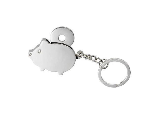 Eleganter CHAMBA Schlüsselanhänger - Silberfarben TK Gruppe® Grosshandel 