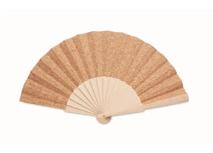 Eleganter Fächer FANNY CORK in Beige - Natürlich & Stilvoll TK Gruppe® Grosshandel 